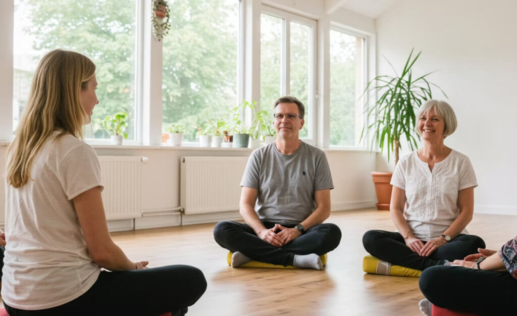 people happy therapy session